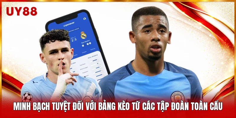 Minh bạch tuyệt đối với bảng kèo từ các tập đoàn toàn cầu